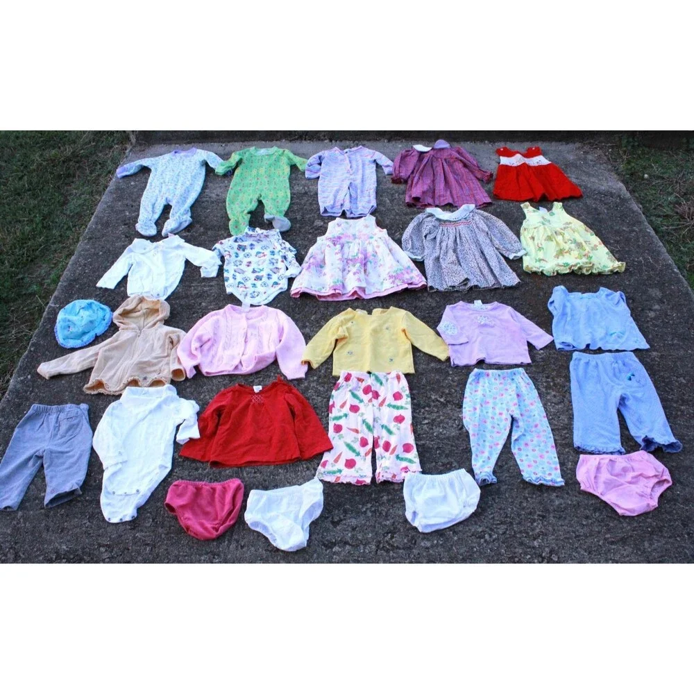 Huge Lot 26 pcs Girls Clothing 18M Outfits Dresses Play Photoshoot Sleep Overall